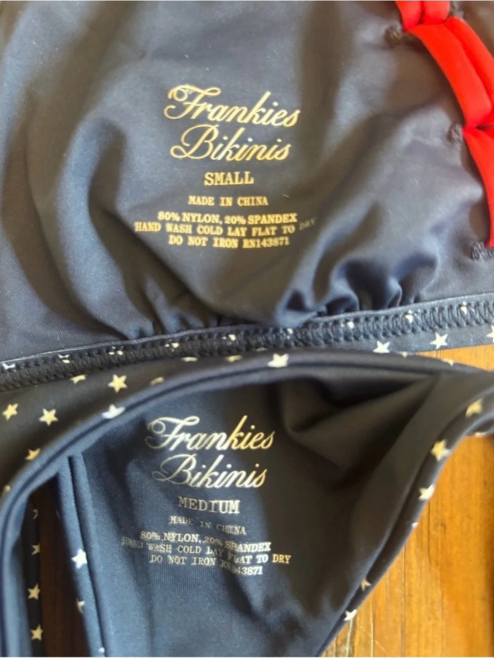 NWOT Frankie’s bikinis shooting stars bikini set